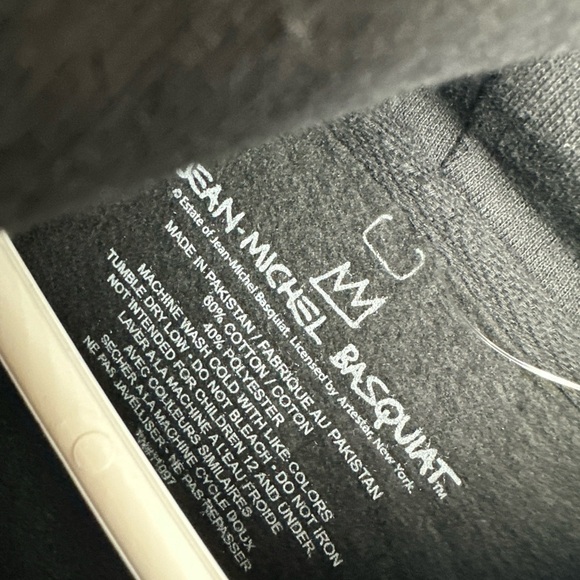 HTF Jean Michel Basquiat Fleece Hoodie Sweatshirt One Size (L/XL) - Picture 2 of 3